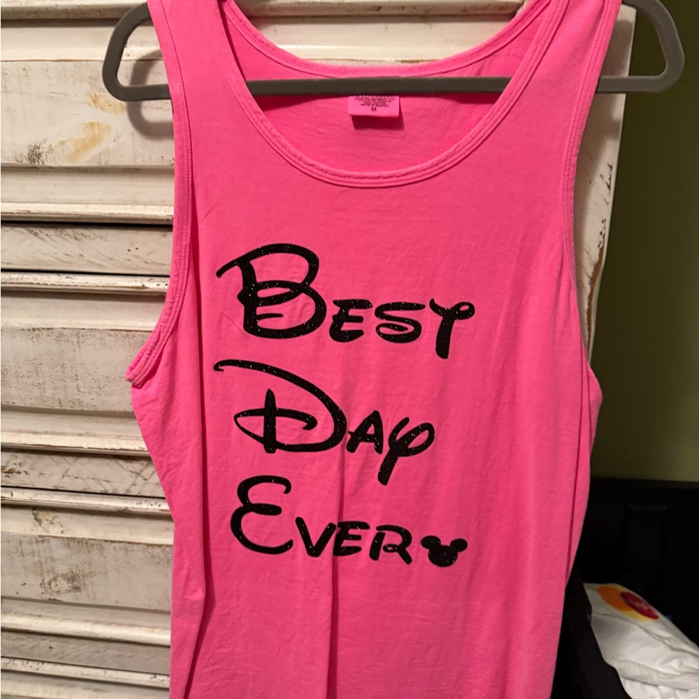 Comfort Colors Pink Tank Top Best Day Ever